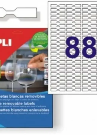 C/25 HOJAS ETIQUETAS REMOVIBLES FT/IM 45X8MM