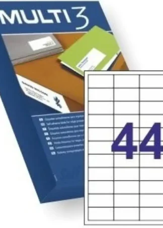 C/500 HOJAS ETIQUETAS FT/IM 48,5X25.4 MULTI3 CANTOS RECTOS