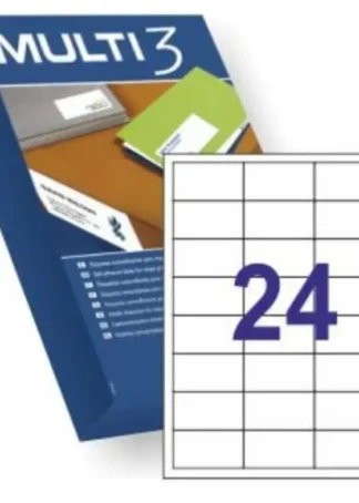 C/500 HOJAS ETIQUETAS FT/IM 64.6X33.8 MULTI3