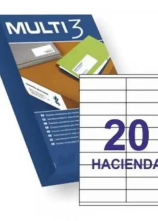C/500 HOJAS ETIQUETAS FT/IM 105X29 MULTI3