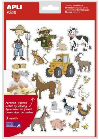 BOLSA 3 HOJAS GOMETS TEMATICOS LA GRANJA