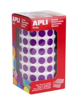 ROLLO GOMETS REDONDO LILA AUTOADHESIVOS 10,5MM