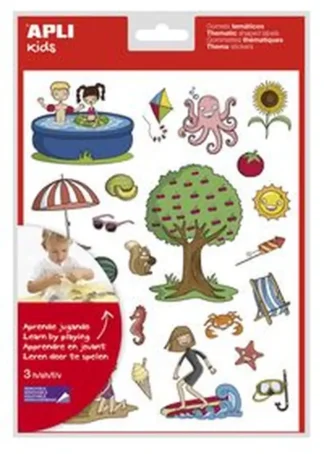 BLISTER 3 HOJAS GOMETS VERANO AUTOADHESIVOS