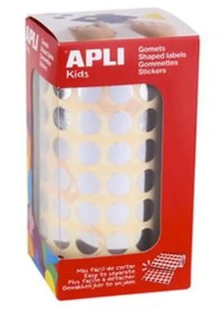 ROLLO GOMETS REDONDO PLATA AUTOADHESIVOS 10,5MM