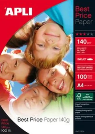 PAQUETE A4 100H 140G PAPEL FOTOGRAFICO BEST PRICE GLOSSY
