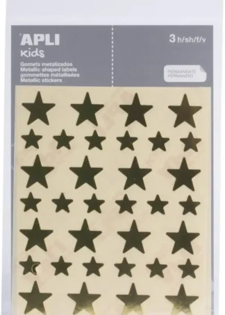 BOLSA 3 HOJAS GOMETS ESTRELLA ORO PERMANENTES