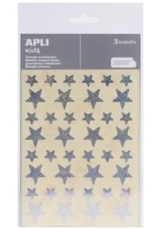 BOLSA 3 HOJAS GOMETS ESTRELLA HOLOGRAFICO PERMANENTES