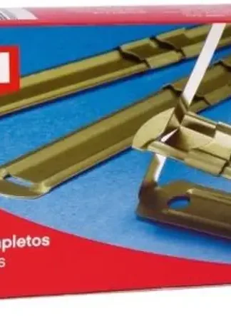 C/50 FASTENER COMPLETO DORADO APLI