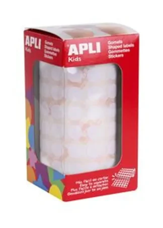 ROLLO GOMETS REDONDO BLANCO AUTOADHESIVOS 10,5MM