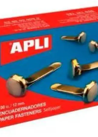 C/100 ENCUADERNADORES METALICOS 12MM SIN ARANDELA