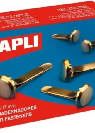 C/100 ENCUADERNADORES METALICOS 17MM SIN ARANDELA