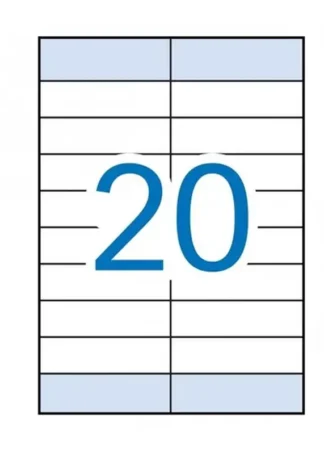 C/100 HOJAS ETIQUETAS FT/IM 105X28,75MM HACIENDA APLI