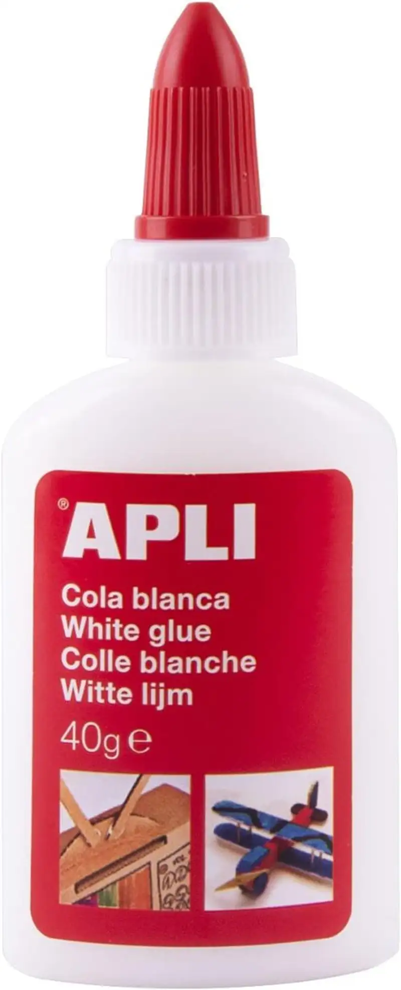 BOTE PEGAMENTO COLA BLANCA 40G APLI