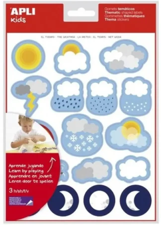 BLISTER 3 HOJAS GOMETS EL TIEMPO AUTOADHESIVOS