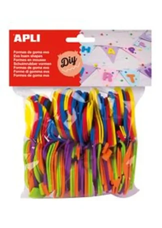 BOLSA 120 NUMEROS GOMA EVA COLORES SURTIDOS