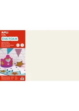 BLISTER 5 LAMINAS GOMA EVA PIEL CLARO 40X60 2MM APLI