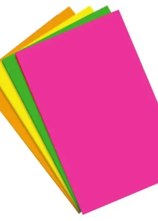 BLISTER 4 LAMINAS GOMA EVA FLUOR A4 AM VE NA RS