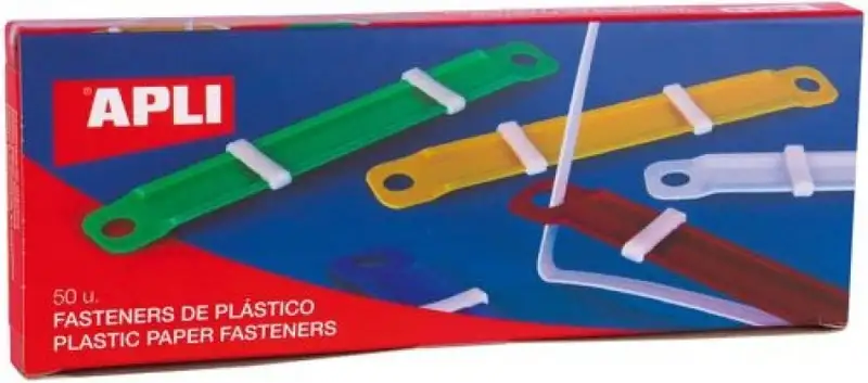 C/50 FASTENER COMPLETO PLASTICO COLORES SURTIDOS
