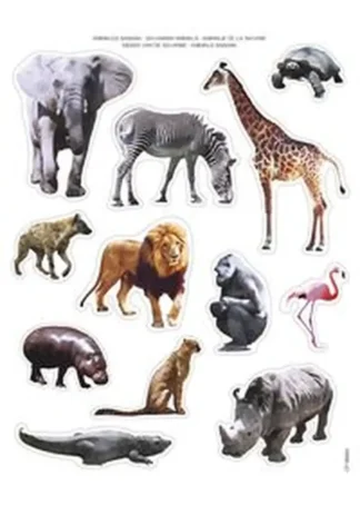 BOLSA 2 HOJAS GOMETS ANIMALES SABANA REMOVIBLE