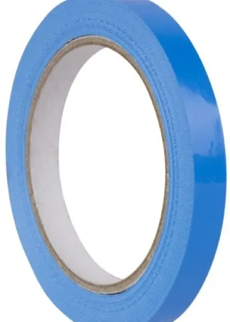 PAQ/12 ROLLOS CINTA ADHESIVA 66MX12MM COLOR AZUL PVC APLI