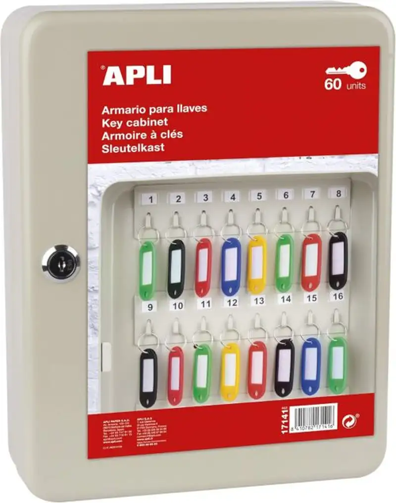 ARMARIO METALICO PORTALLAVES 60 UNIDADES CON CERRADURA