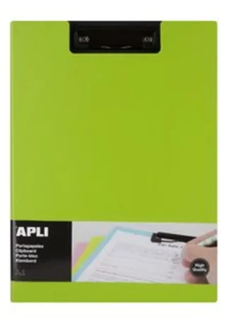 CARPETA A4 CON PINZA SUPERIOR POLIPROPILENO FOAM VERDE