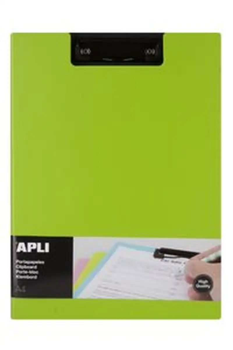 CARPETA A4 CON PINZA SUPERIOR POLIPROPILENO FOAM VERDE