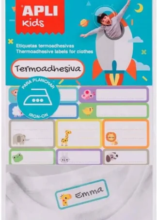 BLISTER 35 ETIQUETAS TERMOADHESIVAS VARIOS TAMAÑOS