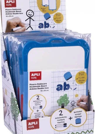 EXP 10 PIZARRA BLANCA 18X28CM CON BORRADOR Y 2 ROTULADORES