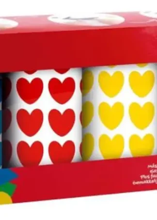 PAQ/4 ROLLO GOMETS REDONDO AUTOADHESIVOS FORMA DE CORAZONES