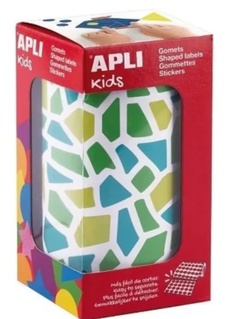 ROLLO GOMETS MOISAICOS REMOVIBLES AZUL Y VERDE