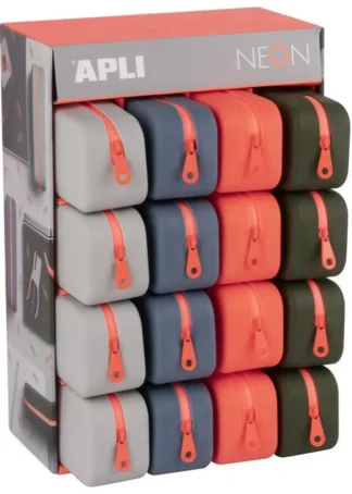 EXP 16 PORTATODOS SILICONA SERIE NEON