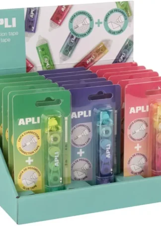 EXP 18 CORRECTOR Y ADHESIVO 2 EN 1 APLI