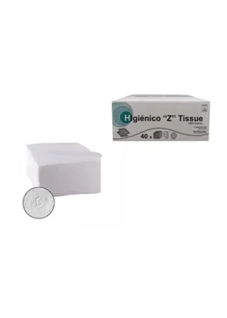 PAQ/200 TOALLAS PAPEL HIGIENICO CORTADO EN ZIGZAG LAMINADO