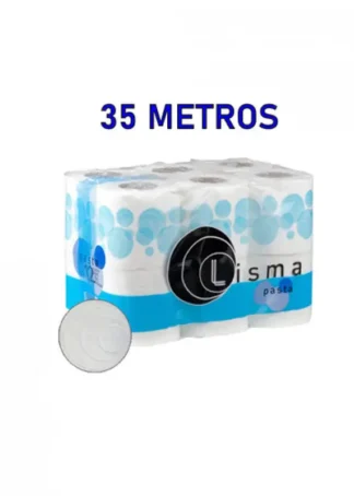 PAQ/12 ROLLOS PAPEL HIGIENICO DOMESTICO SUPER PASTA 35