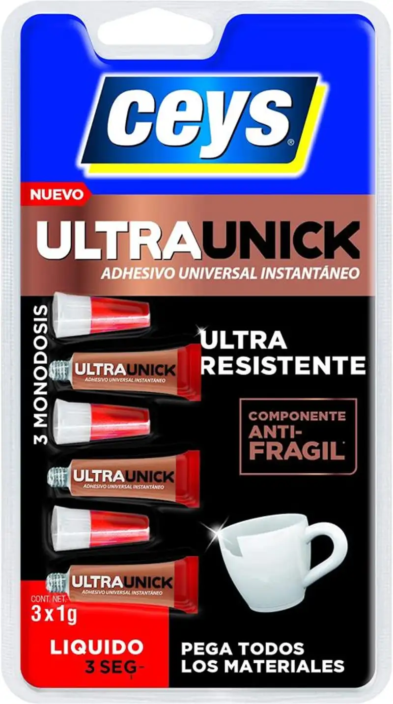 BLISTER ADHESIVO UNIVERSAL ULTRAUNICK MONODOSIS 3X1G