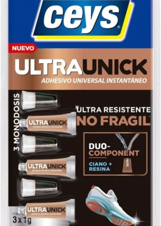 BLISTER ADHESIVO UNIVERSAL ULTRAUNICK GEL MONODOSIS 3X1G