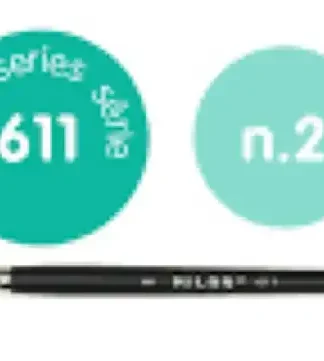 PAQ/6 PINCEL SINTETICO REDONDO Nº 2 SERIE 611 MANGO CORTO