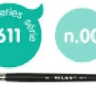 PAQ/6 PINCEL SINTETICO REDONDO Nº 00 SERIE 611 MANGO CORTO