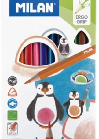 ESTUCHE 12 LAPICES DE COLORES TRIANGULARES 231 MILAN