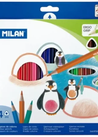 ESTUCHE 24 LAPICES DE COLORES TRIANGULARES 231 MILAN