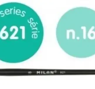 PAQ/3 PINCEL SINTETICO PLANO Nº 16 SERIE 621 MANGO CORTO