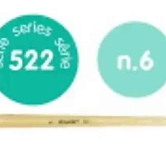 PAQ/6 PINCEL CERDA PLANO Nº 6 SERIE 522 MANGO LARGO