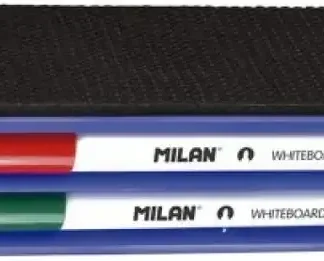 CAJA BORRADOR MAGNETICO + 4 ROTULADORES PIZARRA BLANCA