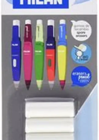 BLISTER 4 GOMAS DE RECAMBIO PARA PORTAMINAS ERASER &PENCIL