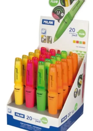 EXP 20 PORTAMINAS + GOMA 1,3MM 2B CAPSULE SERIE FLUO