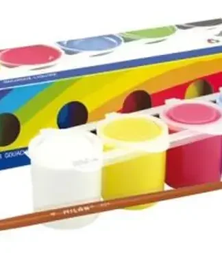 ESTUCHE 6 BOTES TEMPERA MILAN 25ML COLORES SURTIDOS