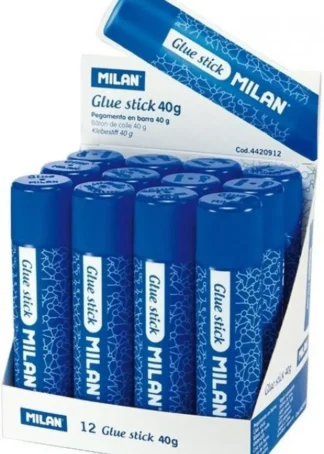 EXP 12 BARRAS PEGAMENTO MILAN 40G