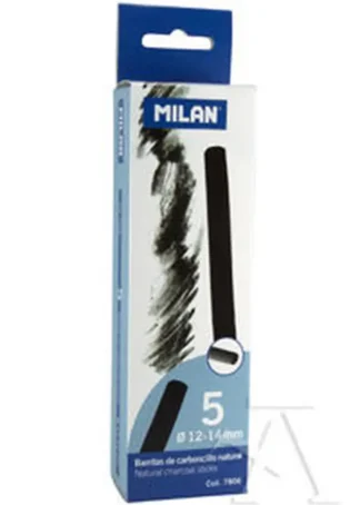 CAJITA 5 BARRITAS CARBONCILLO NATURAL Ø 12-14MM