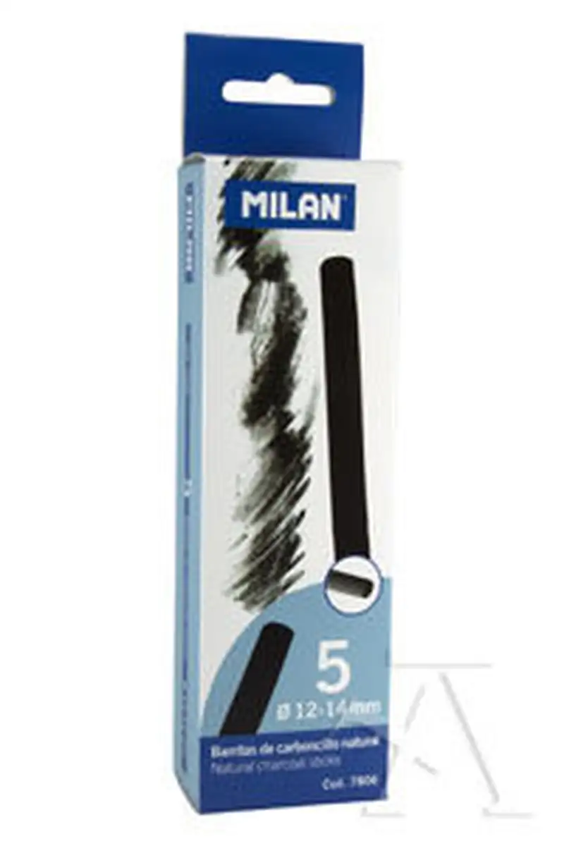 CAJITA 5 BARRITAS CARBONCILLO NATURAL Ø 12-14MM